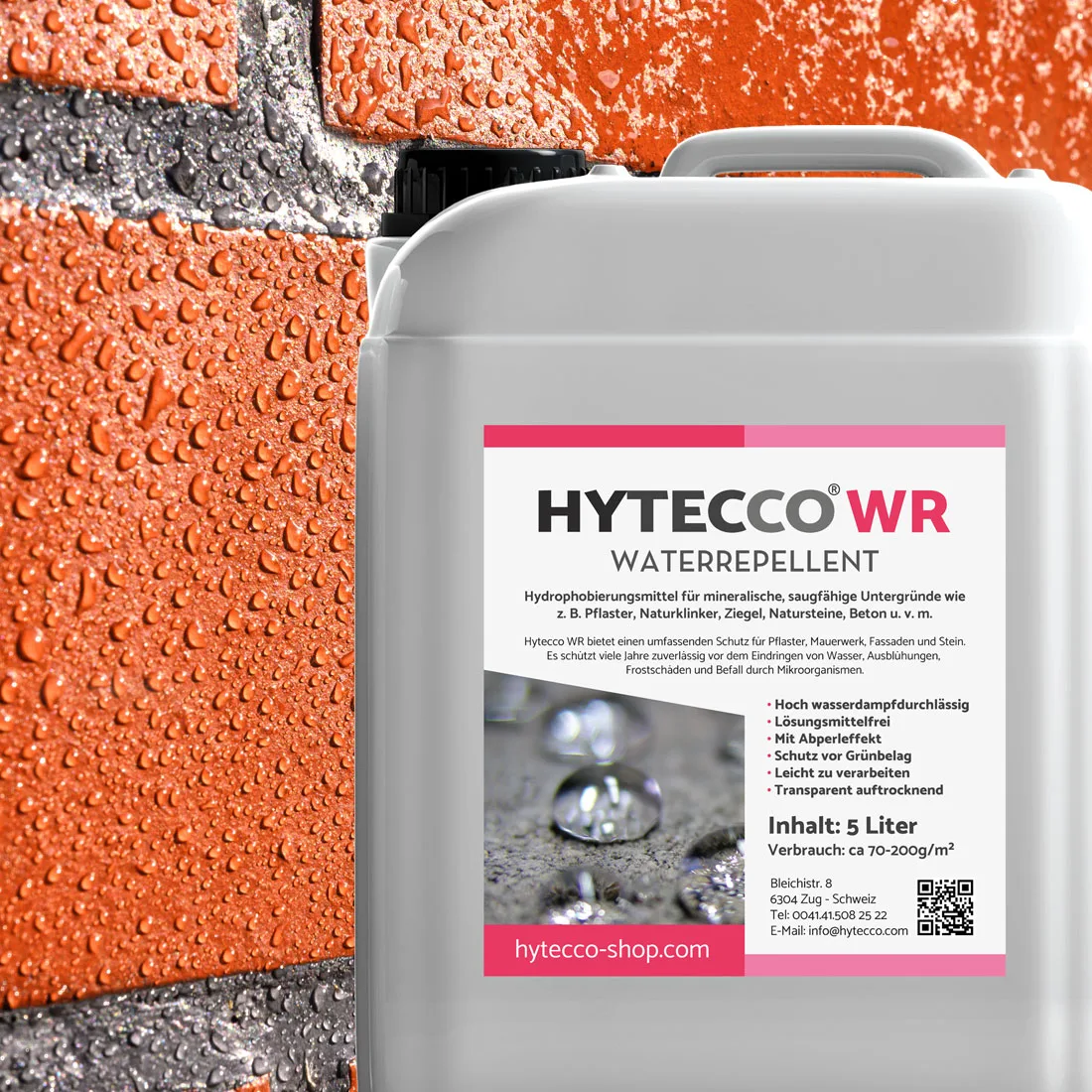 Hytecco WR - Oberflächen Hydrophobierung